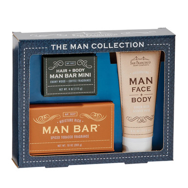 Commonwealth Soap Co. The Man Collection Soap Set - Ginger Musk/Spiced Tobacco/Ebony Wood & Coffee