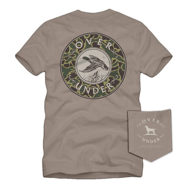 Men's Over Under Mallard Shoot II Tee - Driftwood